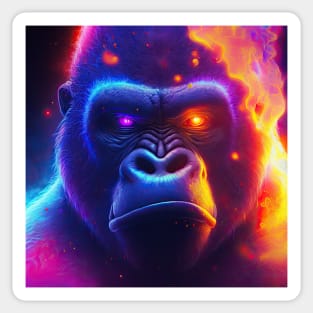 Fiery Gorilla Sticker